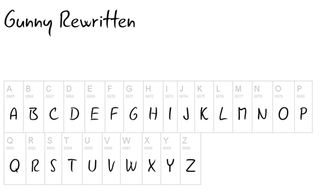 Best free handwriting fonts: Gunny Rewritten