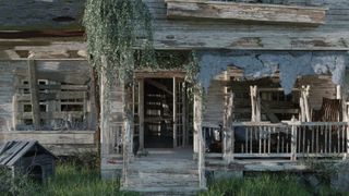 Using Blender to render wood textures of a dilapidated house for concept art, by Nenad Nacevic