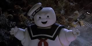 The Stay Puft Marshmallow Man on the rampage in New York