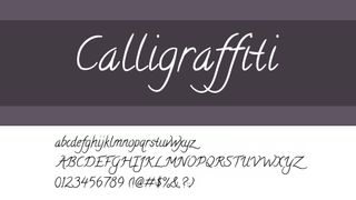 Best free handwriting fonts: Calligrafiti