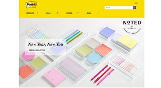 Post-it homepage