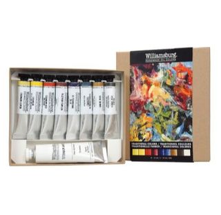 product shot of Williamsburg best oil paint set