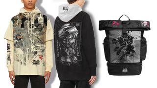 gaming merch hoodies and a rucksack