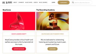 Grammy's website