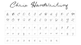 Chris Handwriting created by Omega Font Labs