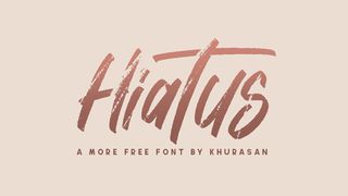 Free handwriting font Hiatus