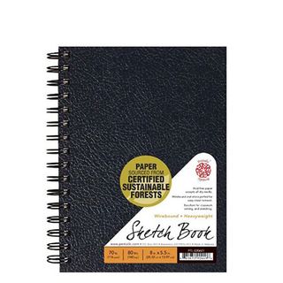 Product shot of one of the best sketchbooks, Pentalic Wire-Bound Sketch Book