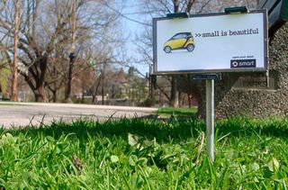 Billboard advertising: BBDO Toronto Smart car