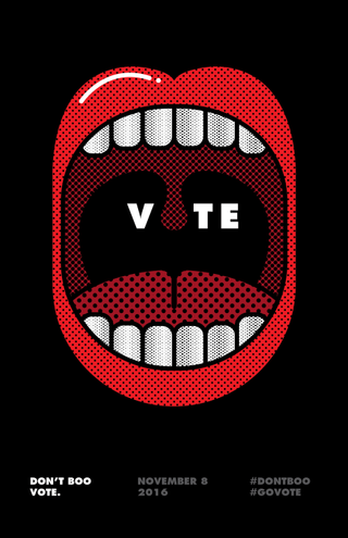 poster designs: Go Vote