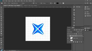 A screengrab showing how to design a logo in Photoshop