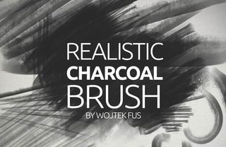 Realistic charcoal Photoshop brush