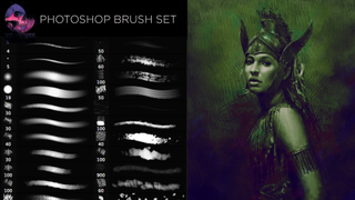 A screenshot of the Photoshop Illustration Brush set