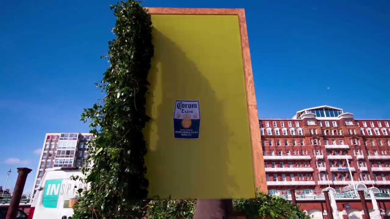 A sun-drenched billboard for Corona has popped up in Brighton #Marketing #Advertising #Shorts - YouTube