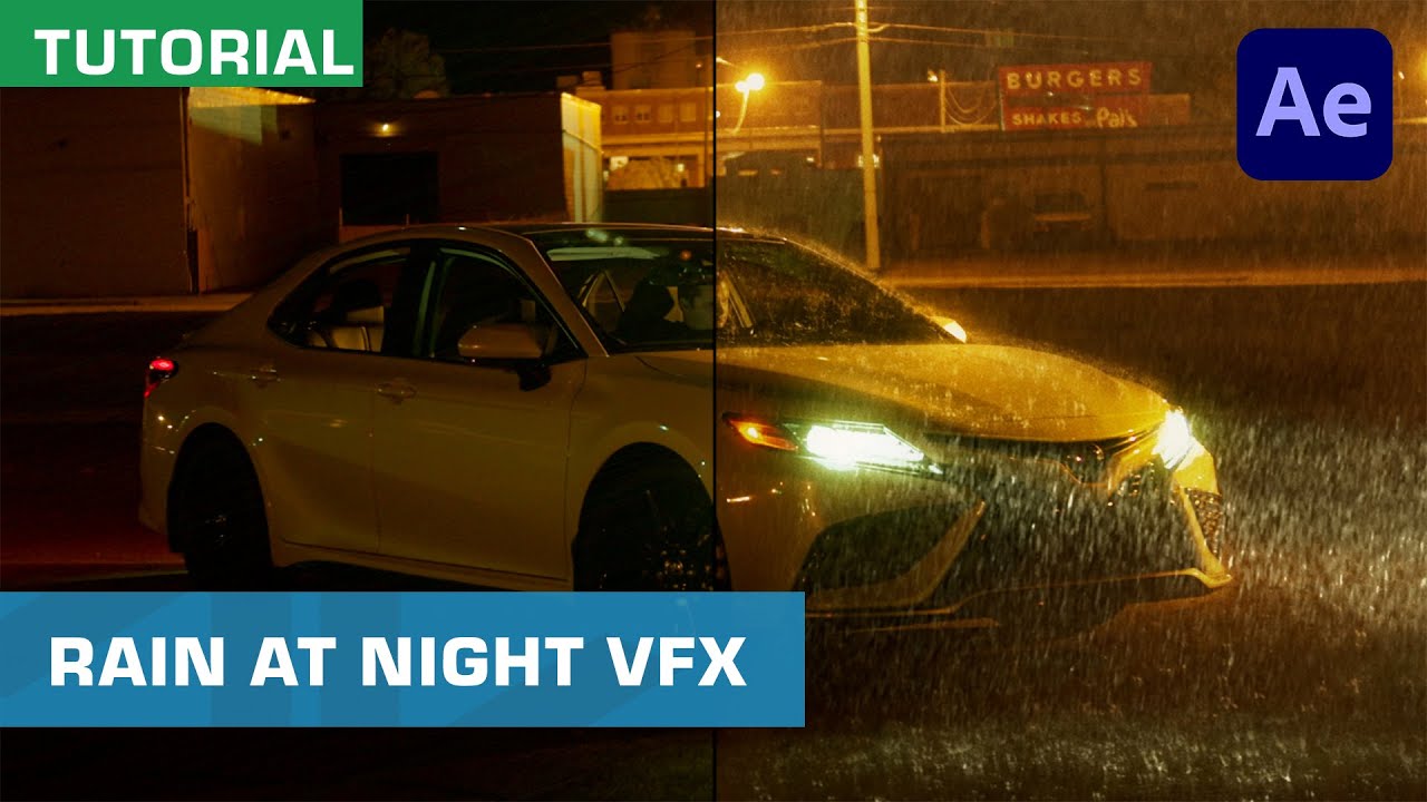 Realistic Rain At Night Using VFX | Adobe After Effects Tutorial - YouTube