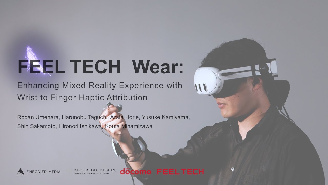 FEEL TECH Wear : Enhancing Mixed Reality Experience with Wrist to Finger Haptic Attribution - YouTube