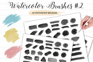 Free watercolour Photoshop brushes