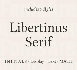 Libertinus serif font