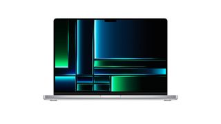 A product shot of the MacBook Pro 2023 on a white background