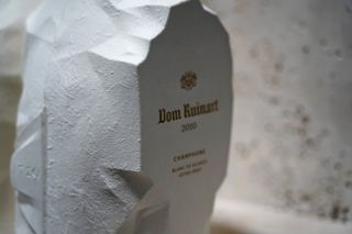 Dom Ruinart packaging design in shape of a stone