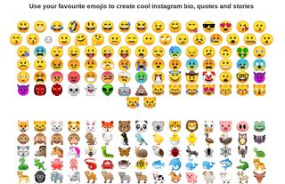 Selection of emojis