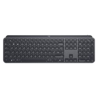 A product shot of the Logitech MX Keys keyboard