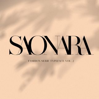 Saonara serif font