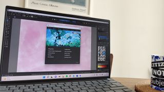 A laptop showing Krita image editing software, one of the best Photoshop alternatives