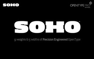 Professional fonts: Soho