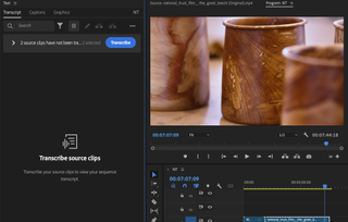 A screenshot from Adobe Premiere Pro in use