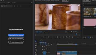 A screenshot from Adobe Premiere Pro in use