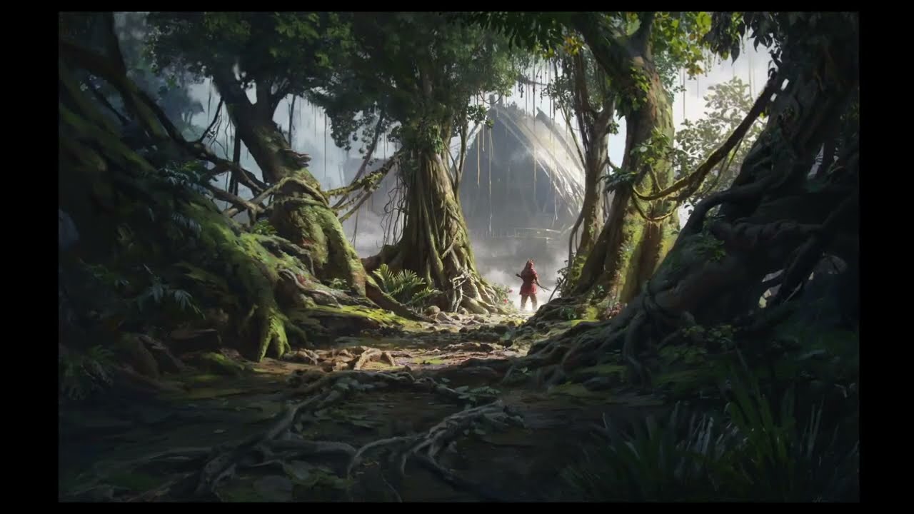 Learn how to illustrate an ancient jungle in Blender and Photoshop - YouTube