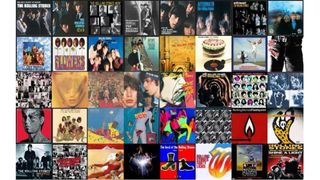 Selection of Rolling Stones album covers