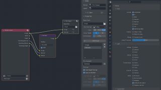 Diagram and interface from Blender showing the Denoising Data in the View Layer Properties tabLoose