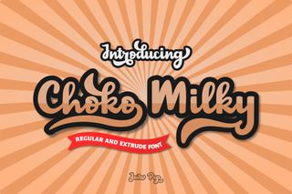 Free script font: Choko Milky