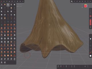 How to quickly sculpt realistic 3D horns for a creature on iPad