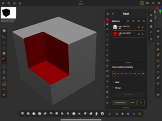 ZBrush for iPad: everything you need to know; a 3D block with a cutout