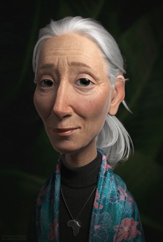 ZBrush for iPad; a 3D sculpt of a women