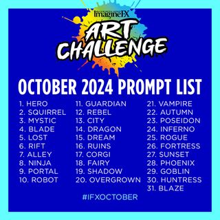 ImagineFX Art Challenge, October 2024 Prompt List