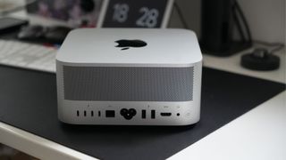 The back of the Mac Studio M2 Ultra