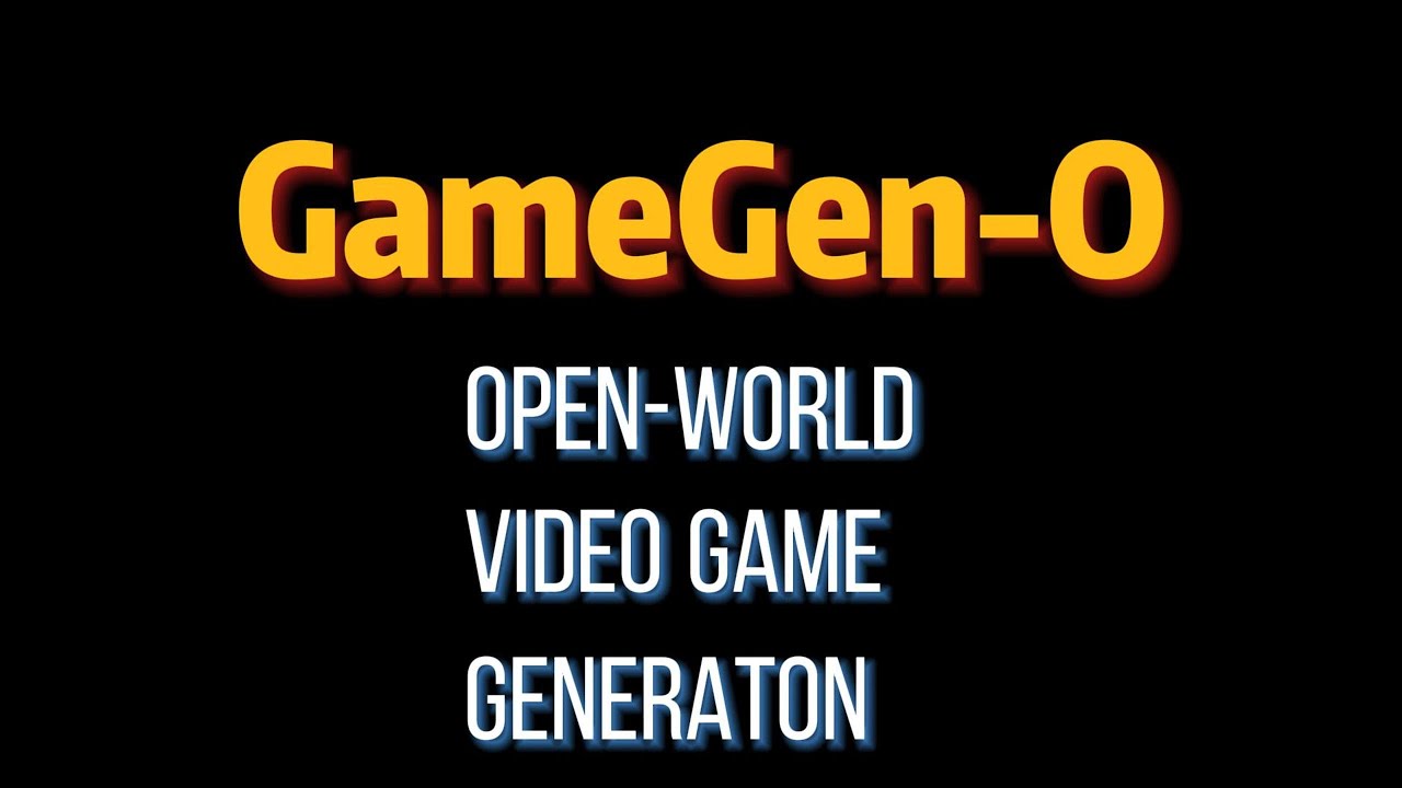 GameGen-O: Open-world Video Game Generation - YouTube