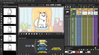 best animation software - screenshot from OpenToonz