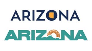 The old and new logos for Arizona tourism compared