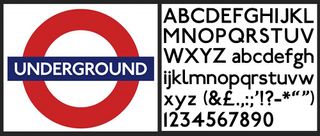 the London Underground typeface