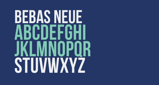 Bebas Neue font