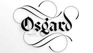 Osgard written in a script font (Osgard Pro)