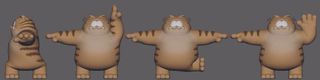 DNEG Animaton Garfield sculpt