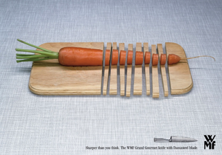 Print adverts: WMF knife