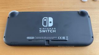 The back of the Nintendo Switch Lite console