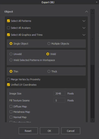 Reallusion settings