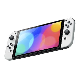 Best games console; a Nintendo Switch OLED white handheld console